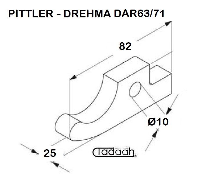 Spannfinger passend für Spannzangengruppe Öffen und Schliessen PITTLER-DREMA-DAR 63/71