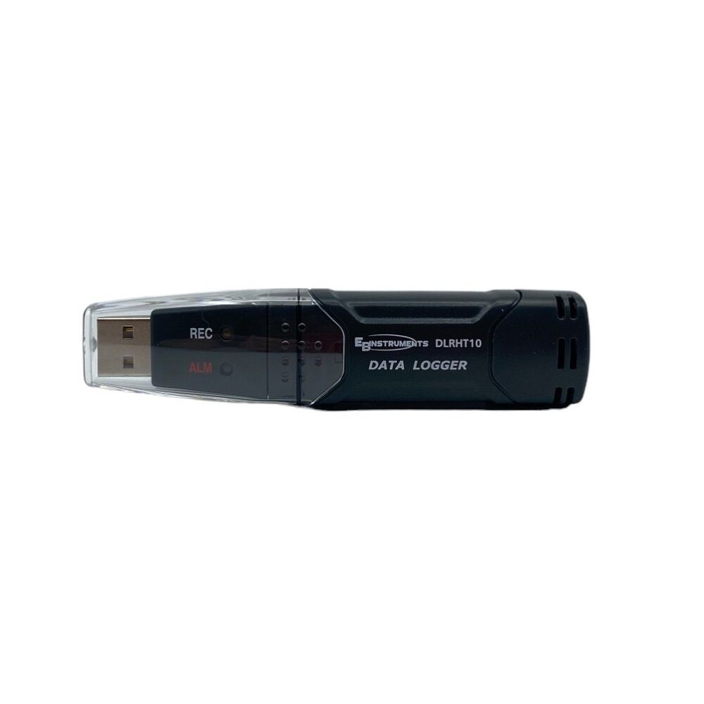 EB Instruments DLRHT10 Datalogger per monitoraggio temperatura e umidità, con connessione USB e software intuitivo  - Campo di misura temperatura -40÷70°C / -40÷158°F e umidità 0÷100% RH