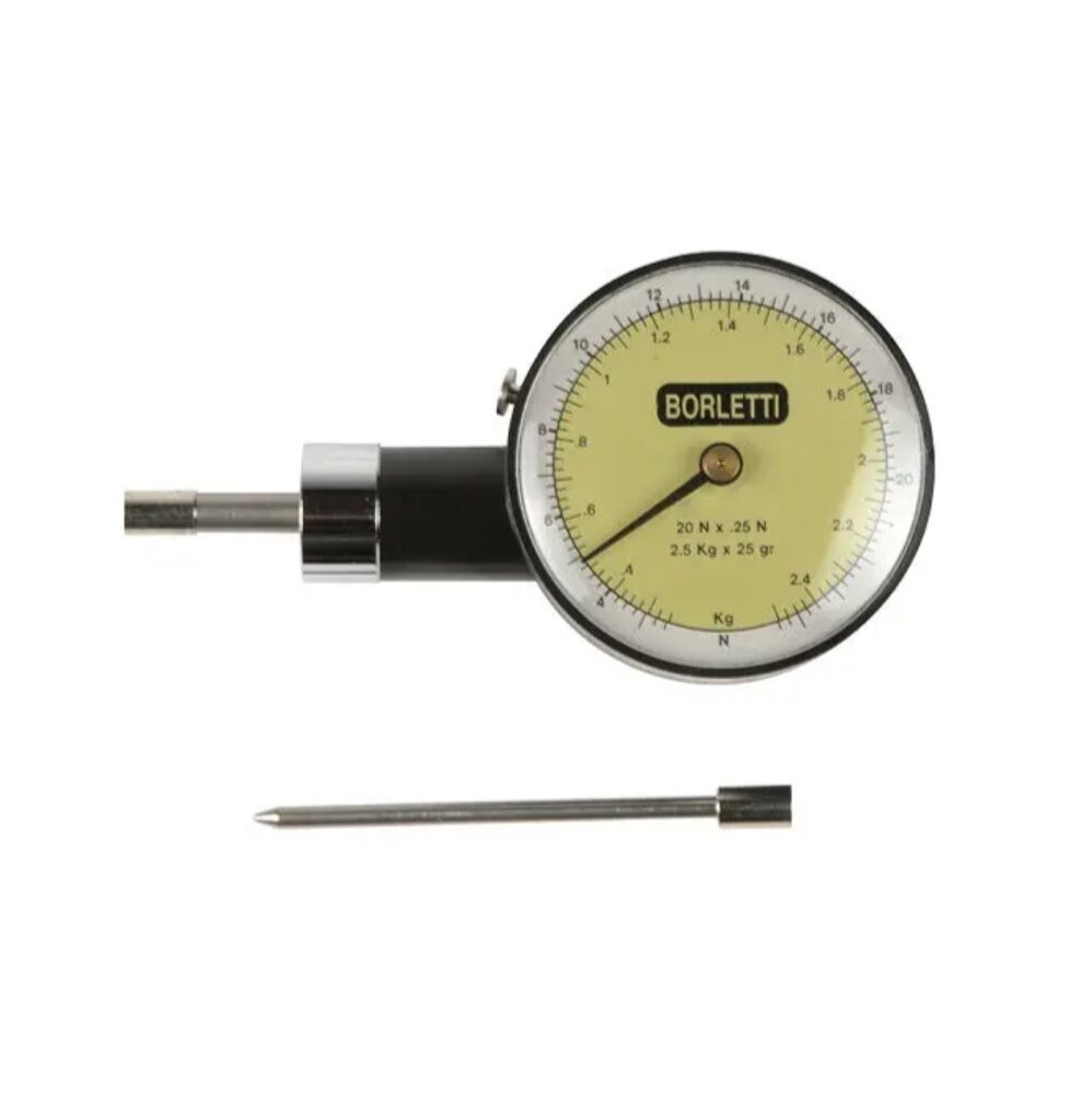 BORLETTI Portable compression dynamometers with from 10 gr to 250gr division and measuring range from 0,1÷1 Kg to 3÷30 Kg