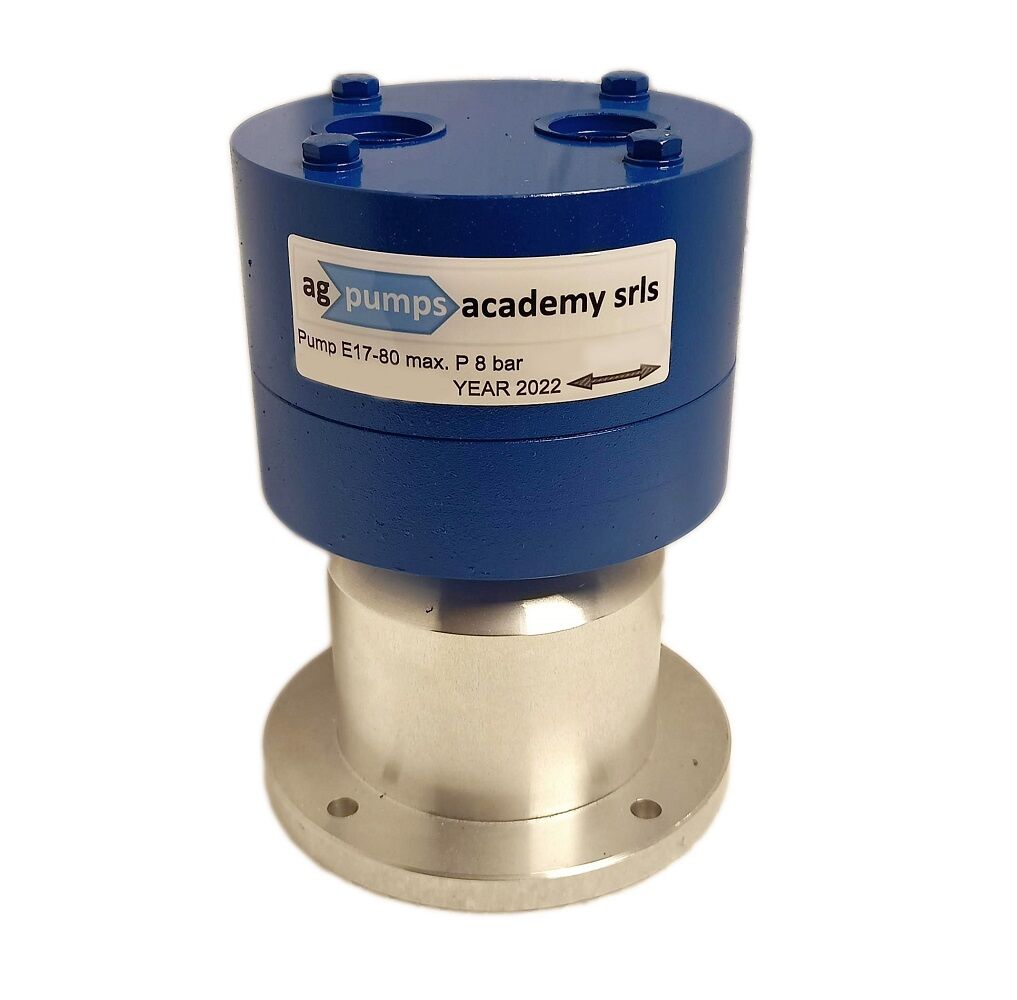 AG Pumps E17-80 Gear pump unit for fuel and oil transfer, max. pressure 8 bar, capacity 15L/min at 800 cst, port 3/4" GAS, pumps, ultra pompe Srl