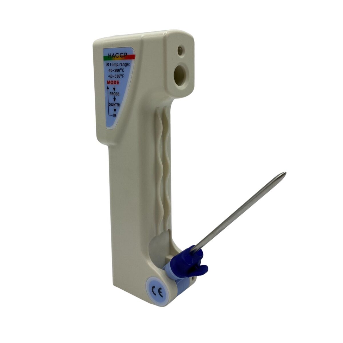 EB Instruments IRT8 Termometro conforme ai requisiti HACCP a infrarossi o a penetrazione tramite sonda, con ampio display LCD e funzione Hold 