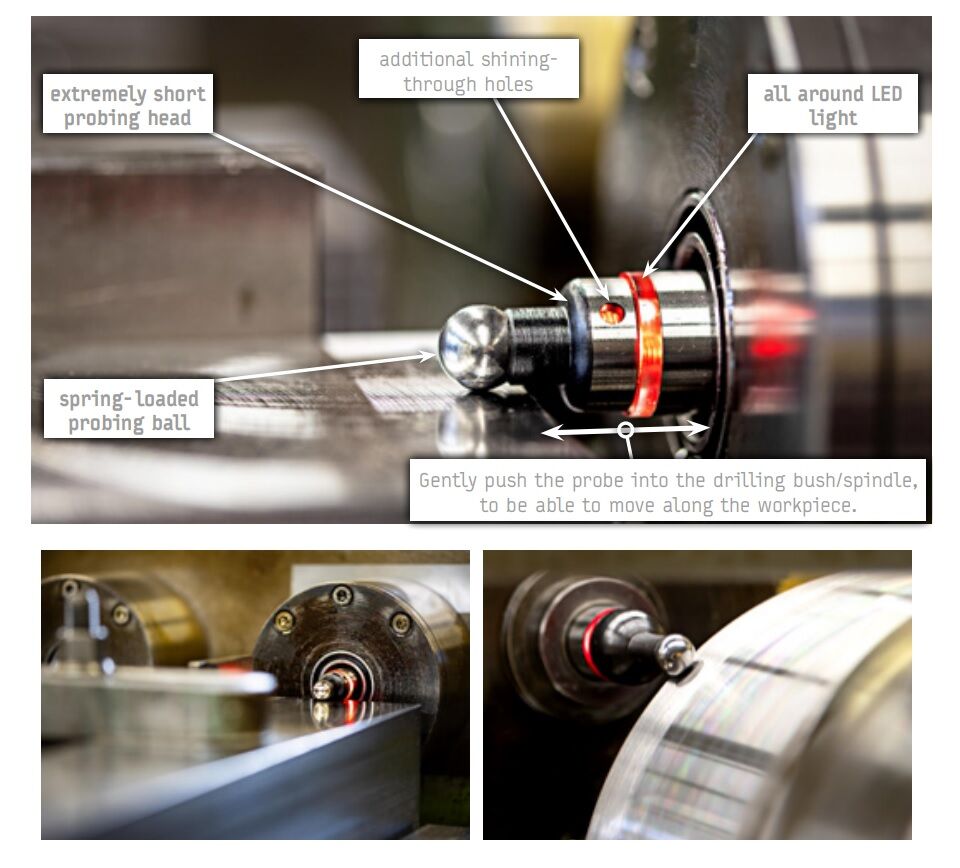 653.203 Tiefbohrtaster 2D TSCHORN GMBH mit Schaft Durchmesser 18mm für Schnelles und präzises Erfassen der Werkstückposition auf Tiefbohrmaschinen