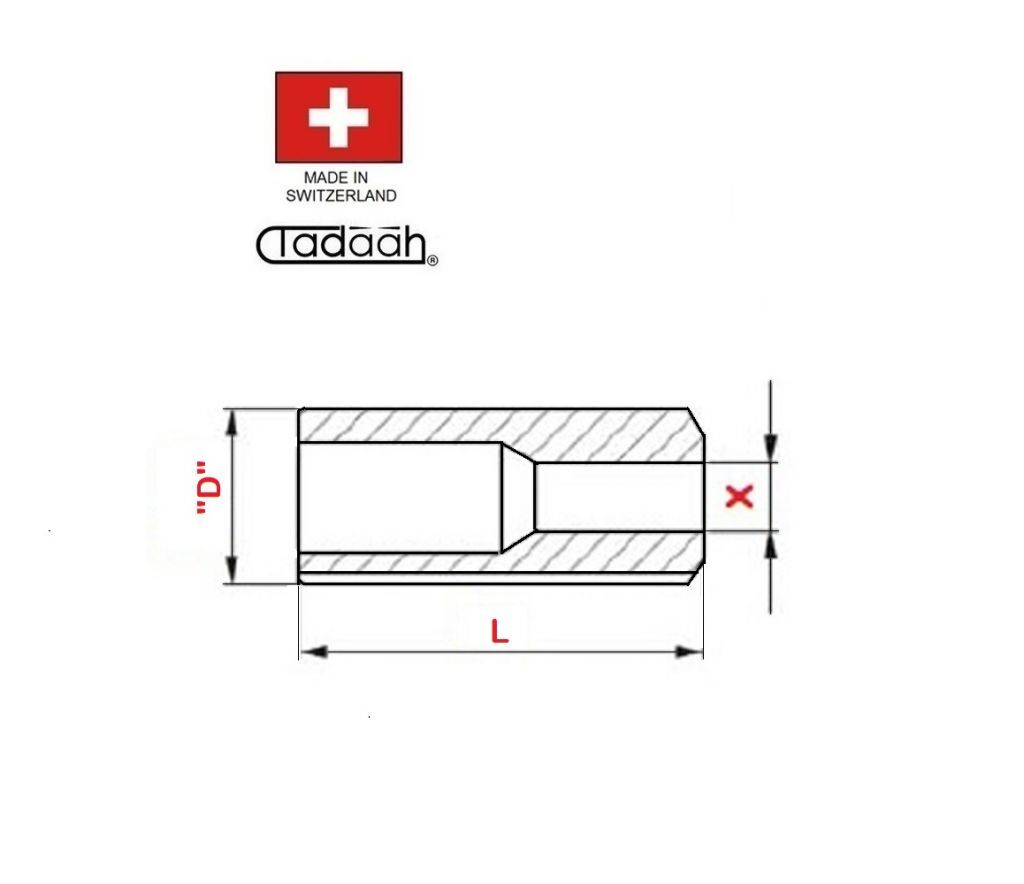 F413 Boccola Fissa in metallo duro per tornio a fantina mobile CNC- Tornos M4-M7-Bechler AR10