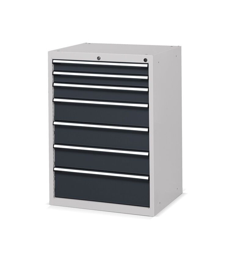Fami FDF109054PD Metal tool chest FLEXA with 7 drawers, drawer capacity 70Kg, dimensions 717x600x1002mm