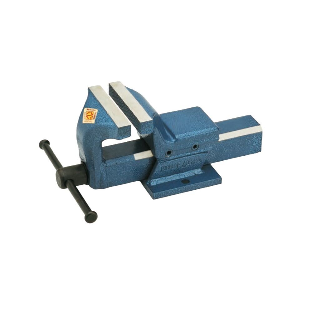 FZ-TE FZA Modello TENAX Morsa da banco in acciaio forgiato con ganasce fisse, a scelta apertura ganasce da 115mm a 190mm e larghezza ganasce da 100mm a 150mm