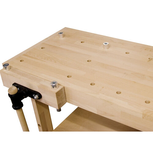 HOLZKRAFT 5101411 - Banco da lavoro professionale per falegnami, modello HB 1401, ingombro 1500x650 mm