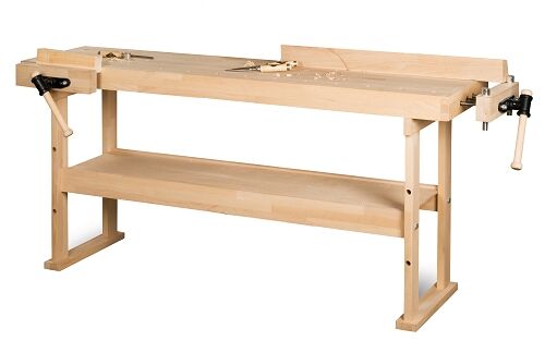 HOLZKRAFT 5101911 - Professionelle Werkbank für Tischler, Modell HB 1901 - Stellfläche 2000x650mm