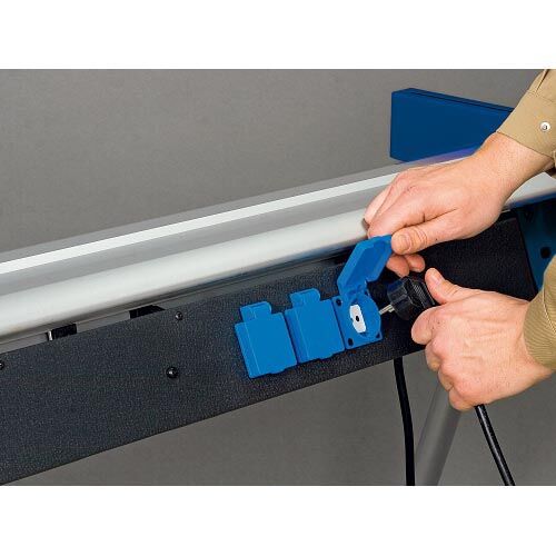 HOLZKRAFT 5900020 Supporto universale e convogliatore a rulli per troncatrici per legno o metallo, segatrici a nastro, pialle portatili, levigatrici - Modello UWT