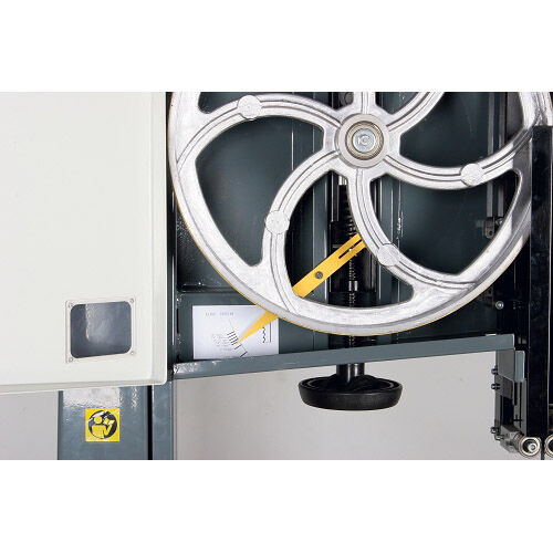 HOLZSTAR 5900471 Sega a nastro per legno Modello HBS 471 - 230 V - Altezza taglio 285 mm - 1500 V - Dimensioni tavola 535x485 mm