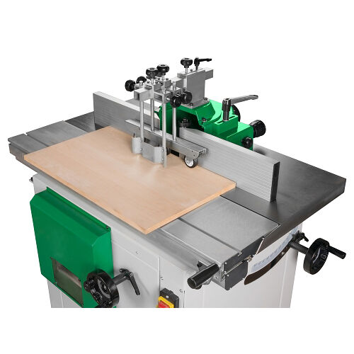 HOLZSTAR 5902000 - Fräse Modell TF 200 SE mit verschiebbaren Tisch und schwenkbarem Spindel - Abmessungen 1000x360 mm