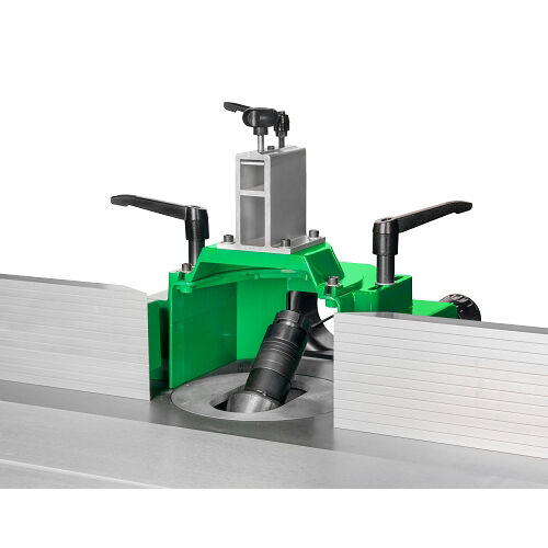 HOLZSTAR 5902000 - Fräse Modell TF 200 SE mit verschiebbaren Tisch und schwenkbarem Spindel - Abmessungen 1000x360 mm