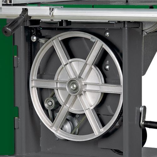 HOLZSTAR 5902436 Sega a nastro per legno Modello HBS 361-2 - Altezza taglio 225 mm - Dimensioni tavola 545x515 mm