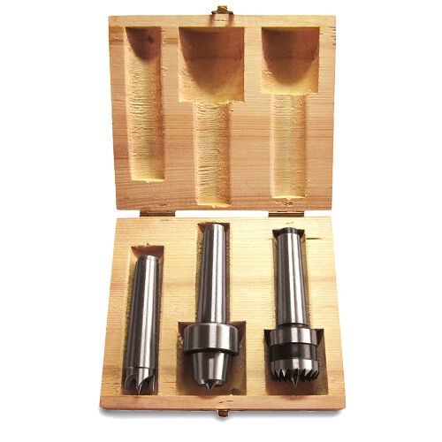 HOLZSTAR 5931056 Kit 3 trascinatori per torno per legno, attacco cono morse 2