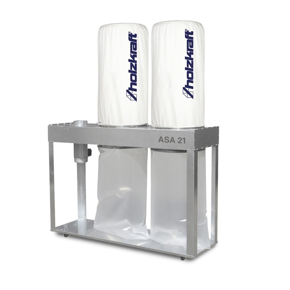 HOLZSTAR 5133120 Aspiratore stazionario con ventole a pala adatto per legno, plastica, metalli, vetro, polistirolo, carta, aria aspirata 2300 m³/h, 400V - Modello ASA21