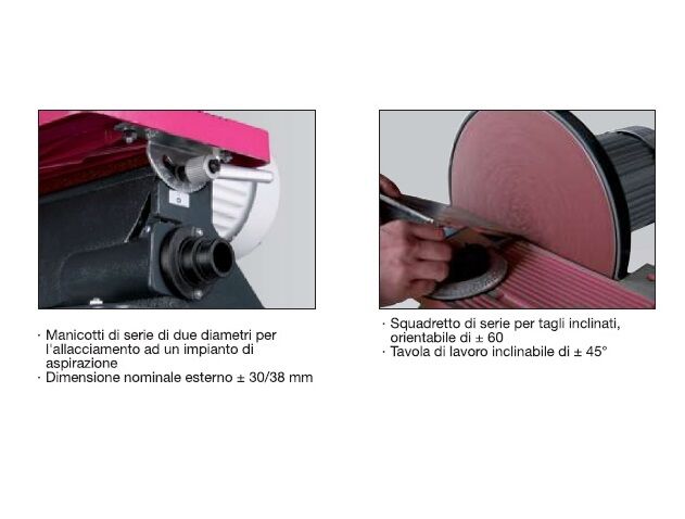 OPTIMUM 054OP0305 - Levigatrice a disco Ø305mm per la lavorazione dei metalli - 900W