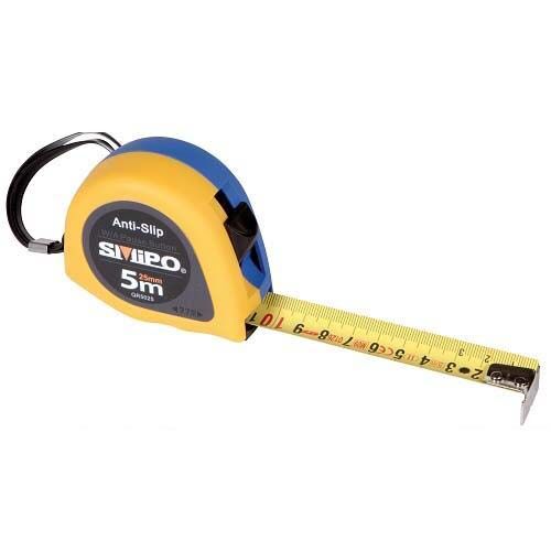 IORI QR5025NP - Flessometro gommato antiscivolo larghezza 25mm, lunghezza 5m