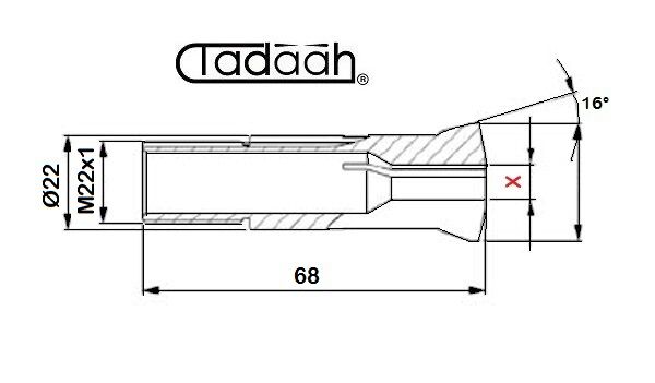 J7AR Hartmetallbuchse für Langedrehmaschine CNC-Gildemeister-Hanwha-Star-Traub