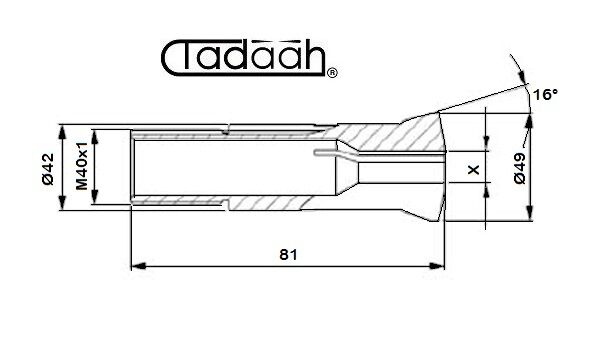 J9 Hard metal bushing for lathe CNC-Citizen-Gildemeister-Hanwha-Maier-Manurhin-Nexturn-Star-Tornos-Tsugami