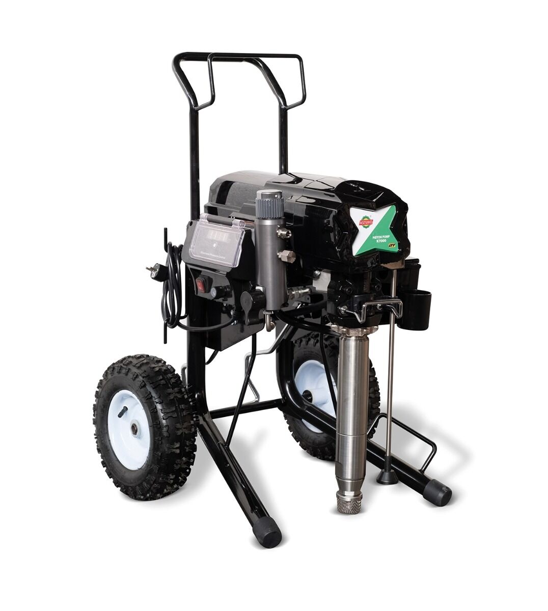 ASTURO 0777000K Elektrische Airless-Kolbenpumpe K7000 für schwere Bauarbeiten, komplett mit Lackierkit, Ansaug- und Umwälzsystem