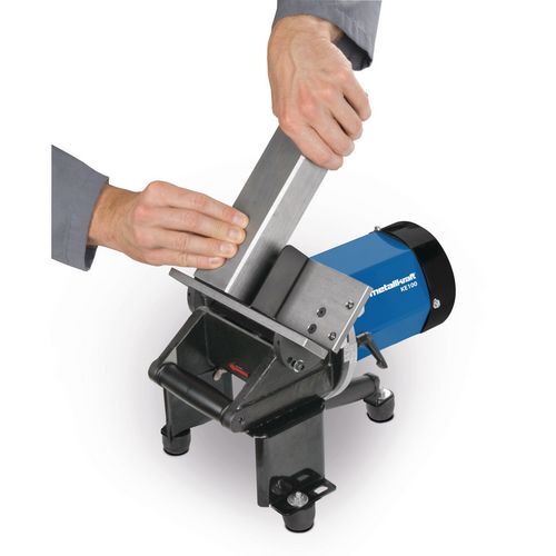 METALLKRAFT 3992000 Edge deburrer for deburring of inner and outer edges, mobile and stationary use - Model KE 100