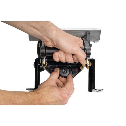 METALLKRAFT 3992000 Edge deburrer for deburring of inner and outer edges, mobile and stationary use - Model KE 100