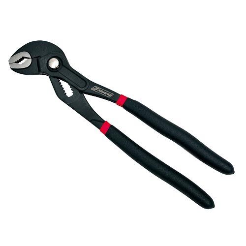 KRAVM E93033 Polygrip-Zange für Installateure mit Knopf 240 mm - Griff mit doppelter Isolierung