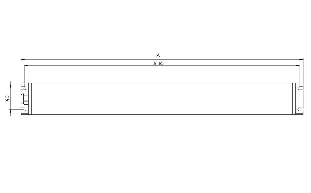 WESTELETTRIC 1236I605010LEC LED-Röhrenleuchte mit Befestigungssystem und Außenrohr aus Borosilikatglas, 44 W, für Industriemaschinen, 230 V AC, 6600 Lumen