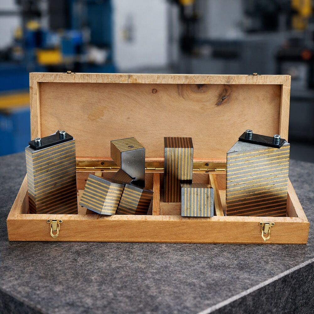 LTF Magnetic Equipment 218.07 Assortment of chuck blocks for magnetic table
