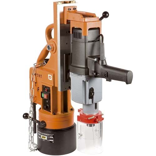 LTF384.01 Supporto elettromagnetico con trapano elettrico EIBENSTOCK a 4 velocità meccaniche con capacità di foratura 32 mm e base magnetica Ø178
