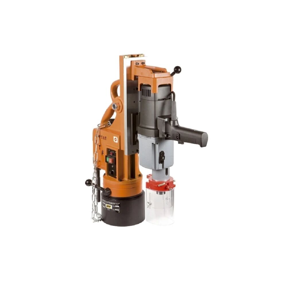LTF384.02 Supporto elettromagnetico e trapano elettrico EIBENSTOCK a 2 velocità variabili con inversione di rotazione, capacità di foratura 32 mm e dimensione base Ø178mm