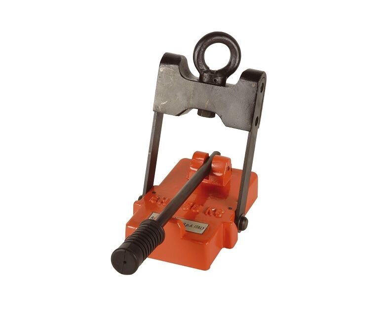 LTF 184.01 Aggraffatore magneti permanenti per spostamento lamiere e sollevamento piccoli pezzi metallici, lamiera sollevabile dimensioni 600x500mm e spessore minimo 3,5mm