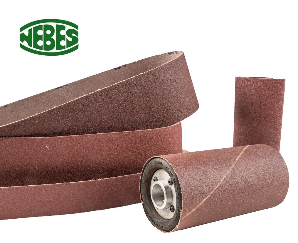 NEBES Elettromeccanica M-140 Manicotti abrasivi di ricambio per macchina Pulitrice-Levigatrice industriale Modello PR-2 - Confezione 10 pezzi, diametro 140mm, larghezza 200mm