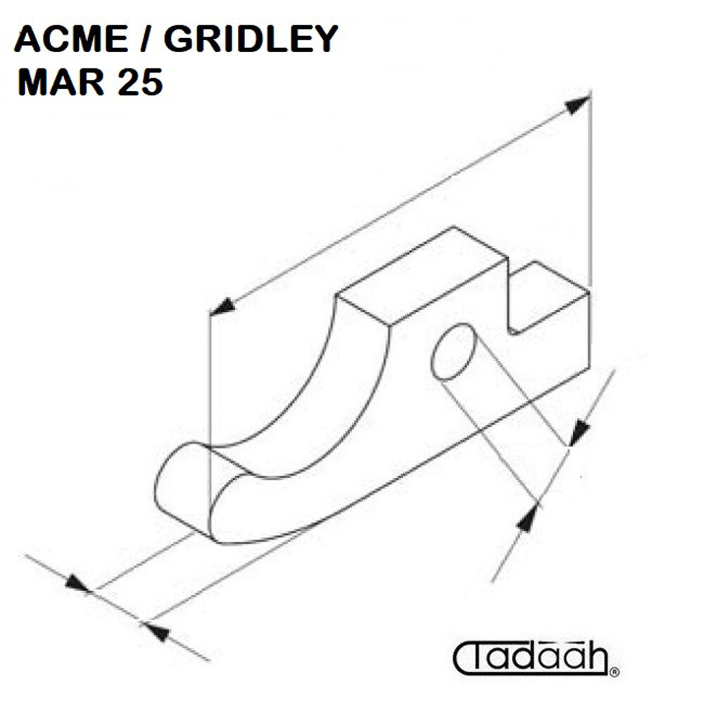 MAR25 Nasello per apertura e chiusura pinza Acme/Gridley MAR25