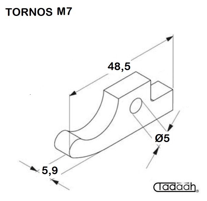 MD 15355 Nasello per tornio TORNOS M7
