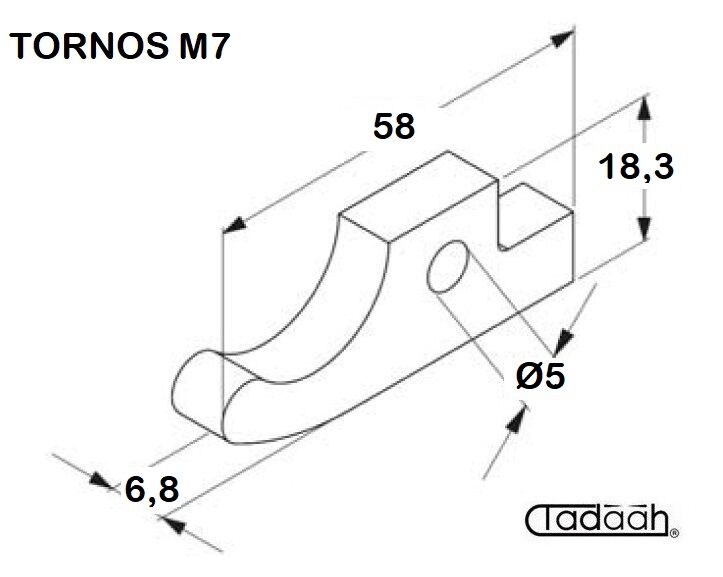 Nasello per tornio TORNOS M7