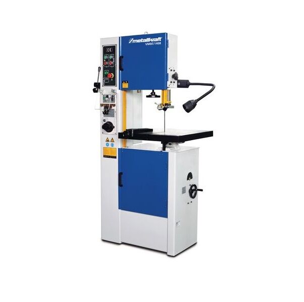 METALLKRAFT 3951407 Segatrice a nastro verticale per metalli 400V Modello VMBS 1408 con unità di taglio, saldatura e rettifica della lama