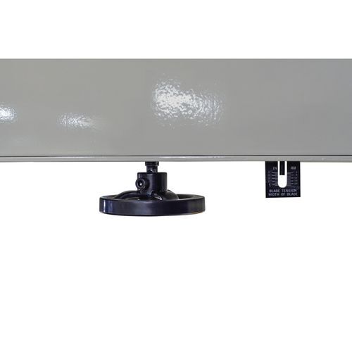 METALLKRAFT 3951407 Segatrice a nastro verticale per metalli 400V Modello VMBS 1408 con unità di taglio, saldatura e rettifica della lama
