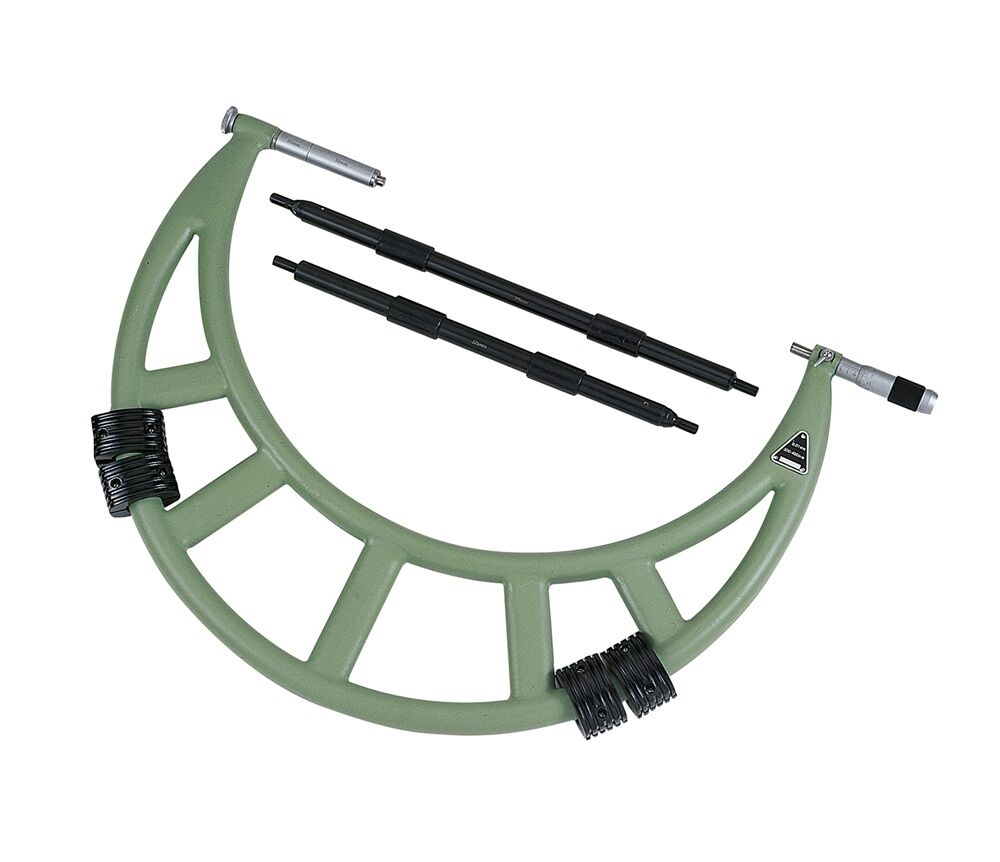 BORLETTI MEACW Externer Mikrometer mit austauschbaren Messbacken - Schraubenwellen-Durchmesser 8mm, Normen DIN 863 - UNI 5708 - ISO 3611, Messbereich nach Wahl