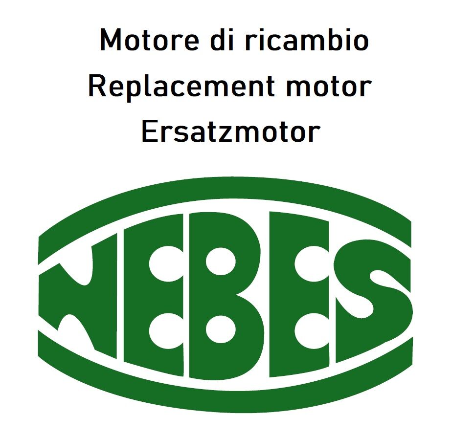 NEBES Elettromeccanica - Ricambi motore ORIGINALI (Indotto + Statore + Cuscinetti + Calotte), particolare M19 per Segatrice a Nastro Modello TM176 Inverter