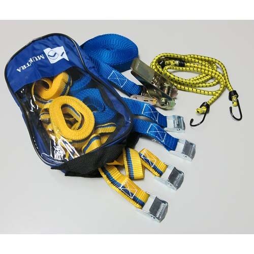 MURTRA P989929PK010 - Kit cinghie multiprodotto tempo libero: 3 nastri con fibbia + 1 nastro con tenditore + 2 elastici rotondi