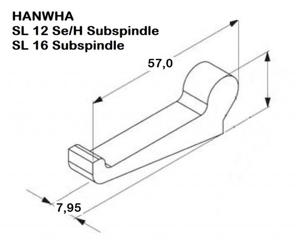 BSS-7000-004 Spannfinger passend für Einspindeldrehautomat HANWHA - SL 12 Se/S/H/SL 16 Haupstspindel/Gegenspindel