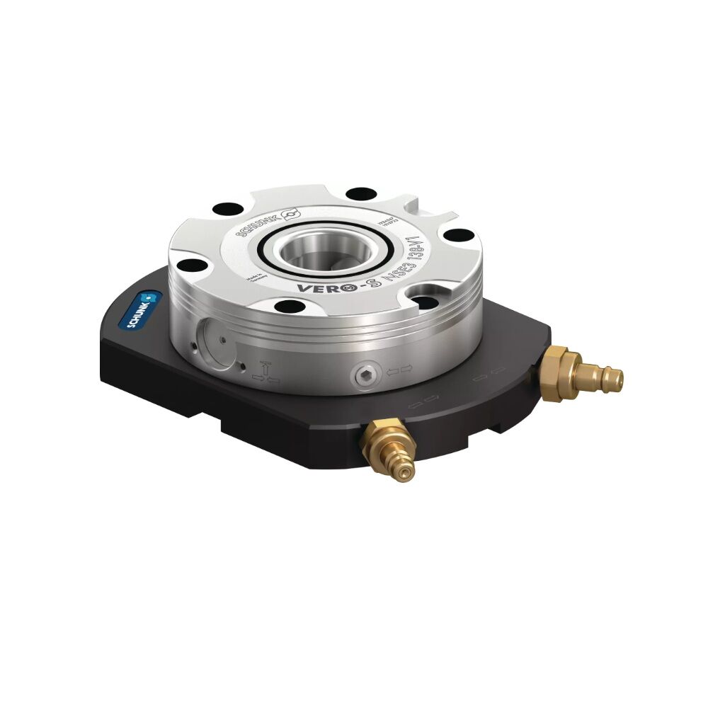 1323568 SCHUNK Spannstation Platte 198x150x60mm mit Einzelmodul NSE3 138-V1 Turbofunktion, Einzugskraft von 28 kN, Verdrehsicherung 2fach 90°