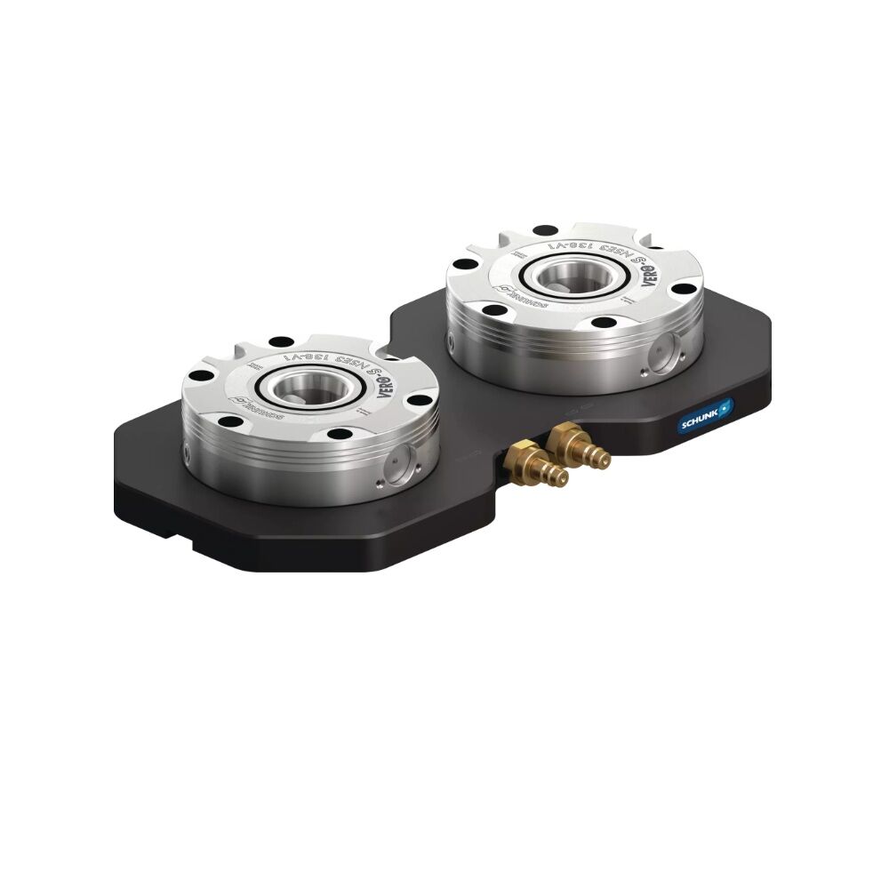 1323570 SCHUNK Spannstation Platte 399x199x60mm mit Dublettenmodul NSE3 138-V1 Turbofunktion, Einzugskraft von 56 kN, Verdrehsicherung 2fach 90°
