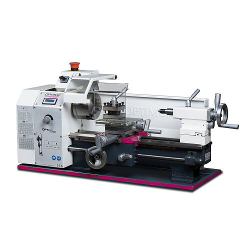 OPTIMUM 050OP0310 Drehmaschine mit digitaler Anzeige und stufenloser Drehzahlregelung - Leistung 230 V - Modell TU 2004 V