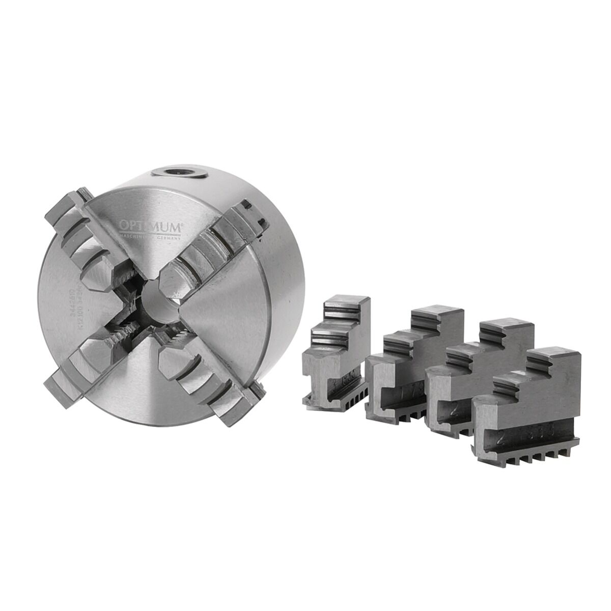 OPTIMUM 3442874 Vierbacken-Drehfutter, einzeln spannend Ø125 mm