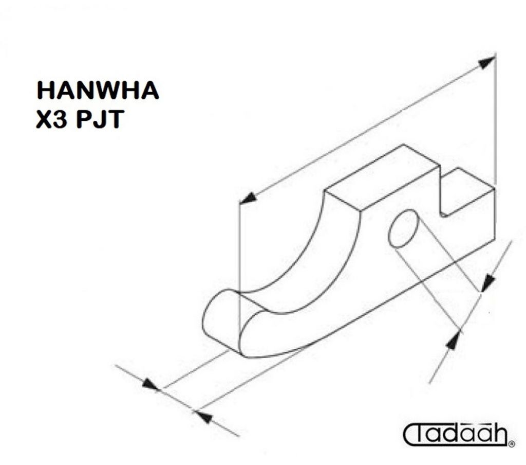 PA-12000-011 Nasello per tornio HANWHA - X 3 PJT