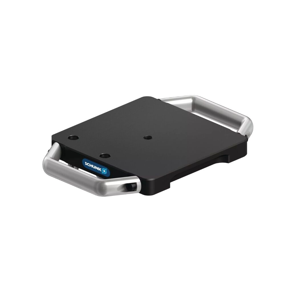 471010 SCHUNK Pallet di serraggio senza dispositivi di serraggio 159x159x20mm in acciaio, perno di serraggio unilaterale inferiore SPx 40 con spina di indexaggio IXB V1