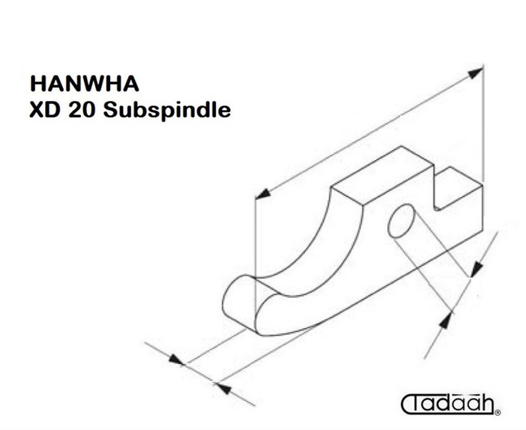 PC-16000-105  Spannfinger passend für Einspindeldrehautomat HANWHA - XD 20V Haupstspindel/Gegenspindel