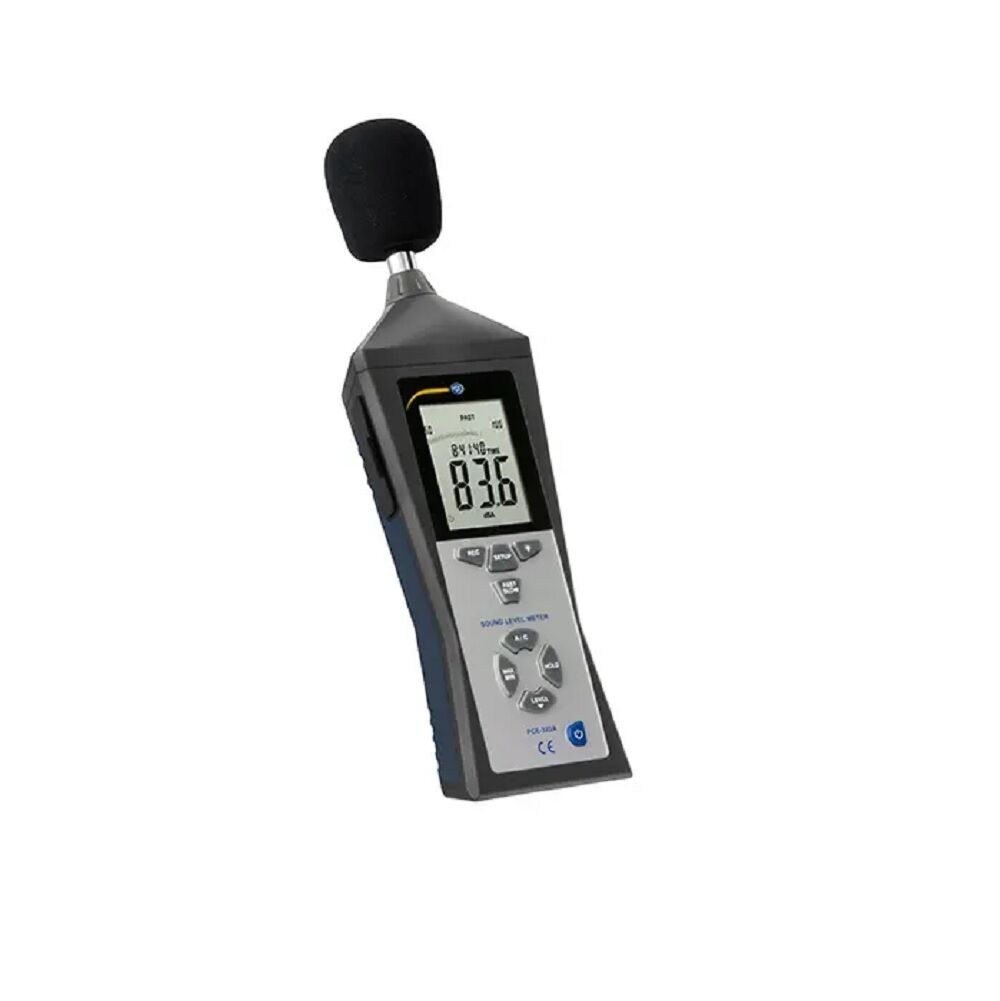 PCE Instruments PCE-322A Sound level meter with datalogger, USB interface, memory for 32,700 values and measuring range 30-130 dB