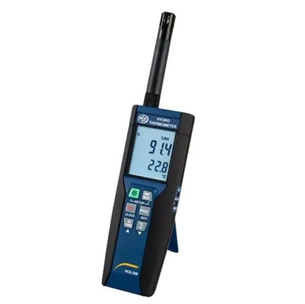 PCE Instruments PCE-330 Misuratore di temperatura, alta precisione, ampia memoria, comunicazione PC, display retroilluminato e misurazione istantanea